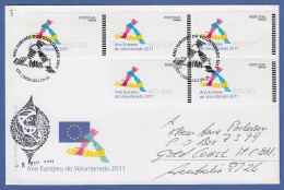 Portugal ATM 2011 Mi.-Nr 74.1 Satz 32-53-57-68-80 Auf Gel. FDC Nach Australien - Automatenmarken [ATM]