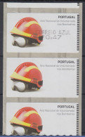 Portugal 2008 ATM Feuerwehr SMD Streifen Wert AZUL 47 / Leerfelder **  SELTEN ! - Timbres De Distributeurs [ATM]