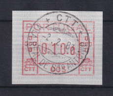 Portugal Frama-ATM 1981 Aut.-Nr. 005 Vom OA Und Orts-O 2.2.83, Wert 010,0 - Automatenmarken [ATM]