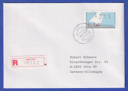 Portugal 1992 ATM Caravelle Wert 315 Auf R-FDC Nach Köln - Automaatzegels [ATM]