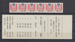 USA 1994 Unisys ATM Satz 6 Werte 19-29-52-192-290-995 , Letzterer Mit Platten-Nr - Otros & Sin Clasificación