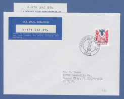 USA PMC Unisys ATM Wert 1,04 $ Auf Insured-FDC MERRIFIELD VA 19. FEB.1994 - Autres & Non Classés