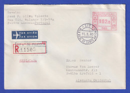 Portugal Frama-ATM 1981 Aut.-Nr. 005  R-Brief Mit ATM Aus OA Und VS-O 11.3.83 - Viñetas De Franqueo [ATM]