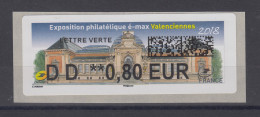 Frankreich 2018 ATM Exposition Valenciennes Wert DD 0,80 EUR **  - Altri & Non Classificati