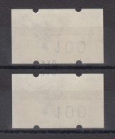 Portugal 1990 ATM Postreiter Mi-Nr. 2 Zählnummer 370 Mittig Geteilt, Paar 2 ATM - Machine Labels [ATM]