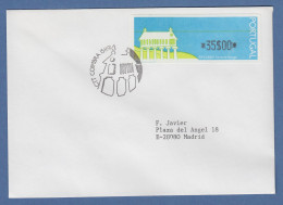 Portugal 1991 ATM Espigueiro Mi.-Nr. 3 Wert 35$00 Auf FDC , ET-O Coimbra - Automatenmarken [ATM]