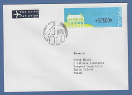 Portugal 1991 ATM Espigueiro Mi.-Nr. 3 Wert 37$00 Auf FDC Mit ET-O Coimbra - Machine Labels [ATM]