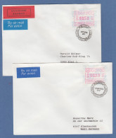Zypern Frama-ATM 1989 Aut.-Nr.001 Und 002 Aus OA Je Auf FDC Nach Deutschland - Sonstige & Ohne Zuordnung