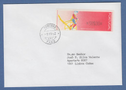 Portugal 1992 ATM Ciclista Mi.-Nr. 6 Wert 38$00 Auf FDC , O FARO - Automaatzegels [ATM]