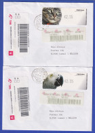 Portugal 2005 ATM Katze / Papagei Mi-Nr. 52-53 Je Wert 2,55 Auf R-FDC Nach B  - Timbres De Distributeurs [ATM]