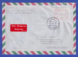 Portugal Express-Brief Mit VS-ATM 001 Und VS-O Portimao 11.3.83 - Timbres De Distributeurs [ATM]