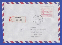 Portugal Frama-ATM Aut.-Nr. 009  R-Orts-Brief Mit ATM 90,0 Vom Ersttag 15.1.86 - Timbres De Distributeurs [ATM]