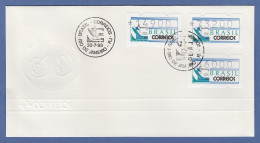 Brasilien ATM BRASILIANA'93 Mi.-Nr. 5 Wertstufe 186000 Mit PLF XXI Auf Offiz.FDC - Franking Labels