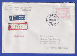 Portugal Frama-ATM 1981 Aut.-Nr. 007  R-Brief Mit ATM Vom OA Und VS-O 11.3.83 - Viñetas De Franqueo [ATM]