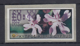 Zypern ATM Wildblumen 2002 Mi.-Nr. 8 Aut.-Nr. 003, Doppeldruck  - Altri & Non Classificati