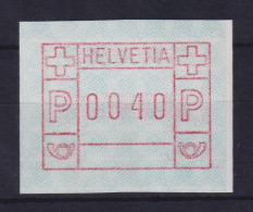 Schweiz FRAMA-ATM Mi-Nr. 3.1b Unterdruckpapier Rechts Mit Weißem Rand ** - Sellos De Distribuidores