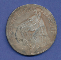 Frankreich Alte Medaille "Societe Hippique Francaise" , 1923, Pferde-Zucht - Other & Unclassified