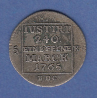 Sachsen Henneberg Friedrich August III. 5 Kreuzer / Eine Feine Marck 1765 - Other & Unclassified