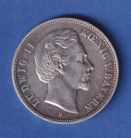 Dt. Kaiserreich Bayern Silbermünze Ludwig II. 5 Mark 1876 D Ss-vz - Sonstige & Ohne Zuordnung