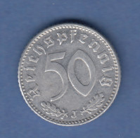 Deutsches Reich Aluminium-Kursmünze 50 Pfennig 1935 J - 5 Reichsmark