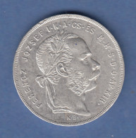 Österreich / Ungarn / Magyar Silbermünze Franz Joseph 1 Forint 1879 K.B.  Vz  - Hongarije