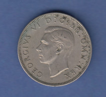 Münze Großbritannien 1949 Two Shillings Georg VI.  - Autres & Non Classés