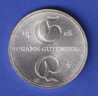 DDR 10 Mark Gedenkmünze 1968 Johannes Gutenberg Stempelglanz Stg  - Andere & Zonder Classificatie