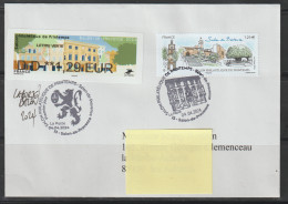 Atm, NABANCO, Pli FDC+20g Dédicacé, DD 1.29 + Timbre. Hotel De Ville, Salon De Provence, 4 Avril 24, Salon De Printemps. - 2010-... Illustrated Franking Labels