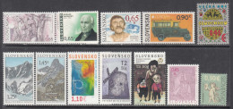 2013 Slovakia Collection Of 12 Different Stamps FV€9.35  MNH @ BELOW FACE VALUE - Ungebraucht