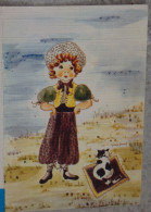 Petit Calendrier Poche 1982 Illustration Fillette Chat  VIA Assurances - Tamaño Pequeño : 1981-90