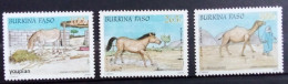 Burkina Faso 2011, Donkey - Horse - Dromedary, MNH Stamps Set - Burkina Faso (1984-...)