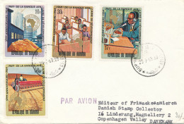 Burundi FDC 29-7-1969 African Development Bank 5th Anniversary Set Of 4 Sent To Denmark - FDC