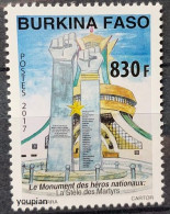 Burkina Faso 2017, Monument For National Heroes, MNH Single Stamp - Burkina Faso (1984-...)