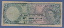 Banknote Fiji Fidschi-Inseln 5 Shillings 1964 - Altri – Oceania