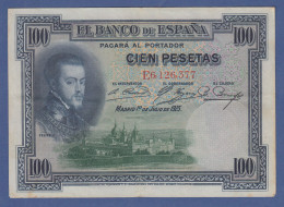 Banknote Spanien 100 Pesetas, 1925 - Andere & Zonder Classificatie