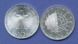 Bundesrepublik 10DM Silber-Gedenkmünze 1989, 2000 Jahre Bonn - 10 Marchi