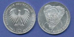 Bundesrepublik 10DM Silber-Gedenkmünze 1988, Arthur Schopenhauer - 10 Marcos