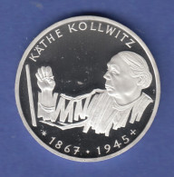 Bundesrepublik 10DM Silber-Gedenkmünze 1992  Käthe Kollwitz  PP - 10 Marcos