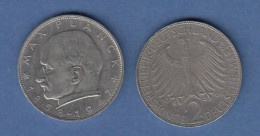 Bundesrepublik Kursmünze 2 Mark Max Planck 1960 G - Otros & Sin Clasificación