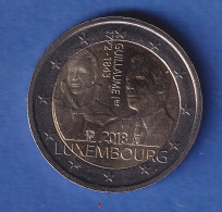 Luxemburg 2018 2-Euro-Sondermünze Großherzog Guillaume I. Bankfr. Unzirk.  - Luxembourg