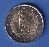 Frankreich 2018 2-Euro-Sondermünze Kornblume Bankfr. Unzirk.  - Other & Unclassified