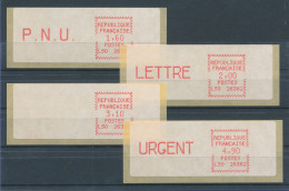 Frankreich ATM LS0  26362,  Satz 4 Werte 4.Tarif **, Dohren-Nr. 5.1zb Rauhes P. - Other & Unclassified