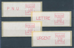 Frankreich ATM LS08 75628 Satz 4 Werte 4.Tarif **, Dohren-Nr. 5.5zb  - Otros & Sin Clasificación