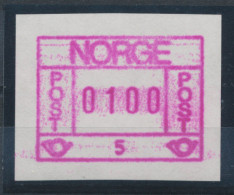 Norwegen Frama-ATM 1978, Aut.-Nr. 5,  Wertstufe 0100 **  Kräftiger Druck !  - Viñetas De Franqueo [ATM]