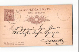 16266 01  CARTOLINA POSTALE ROBBIO X VERCELLI 1889 - Entero Postal