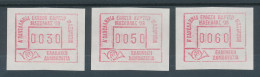 Griechenland: Frama-Sonder-ATM MAXHELLAS'88 Satz 30-50-60 Aus OA ** - Timbres De Distributeurs [ATM]