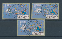 Spanien ATM Weltraum Hell, Druck Epelsa, Nr. 12.2.3, Satz 3 Werte 19-30-60 O - Unused Stamps