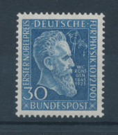 Bundesrepublik 1951, Nobelpreis, Wilhelm Conrad Röntgen, Mi.-Nr. 147 ** - Nuovi