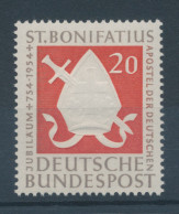 Bundesrepublik 1954, Heiliger Bonifatius, Mi.-Nr. 199 ** - Ungebraucht