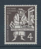 Bundesrepublik 1954, 500 Jahre Gutenberg-Bibel, Mi.-Nr. 198 ** - Neufs